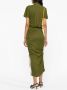 Christopher Esber Midi-jurk met korte mouwen Groen - Thumbnail 3