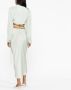 Christopher Esber Zijden blouse met striksluiting Groen - Thumbnail 3