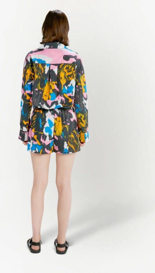 Christopher Kane Blouse met camouflageprint Veelkleurig