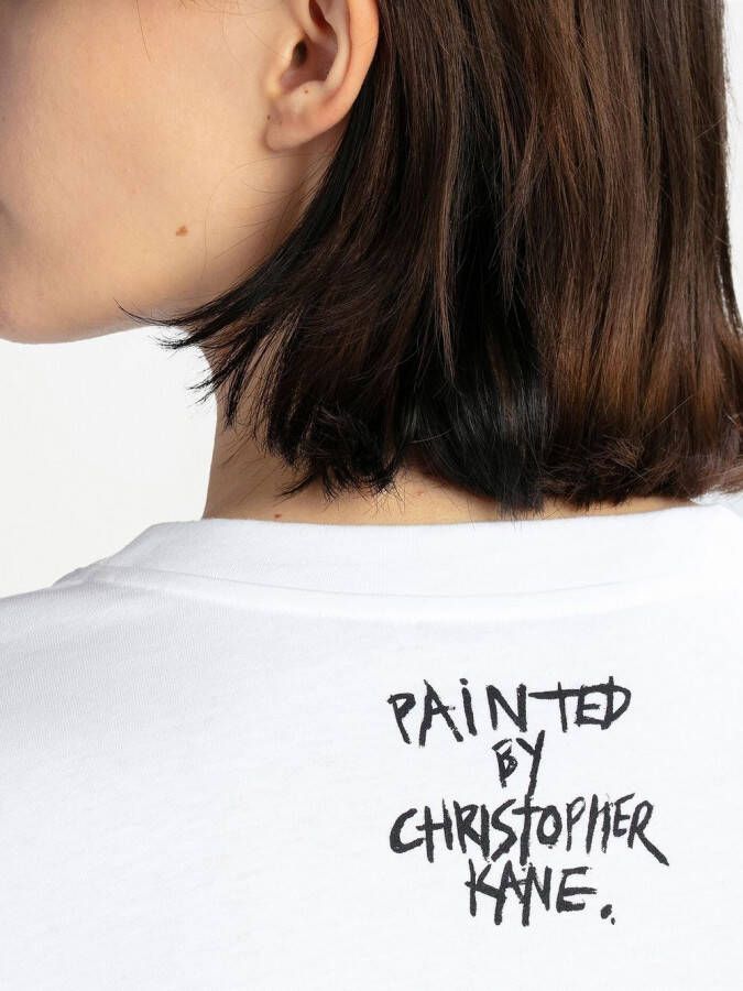 Christopher Kane T-shirt met print Wit
