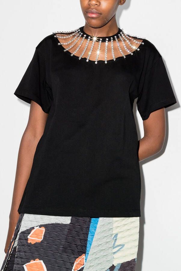 Christopher Kane Uitgesneden T-shirt Zwart