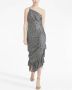 Cinq A Sept Asymmetrische jurk Zwart - Thumbnail 2