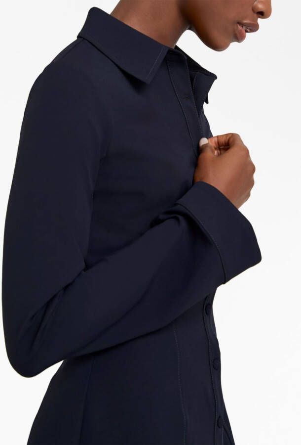 Cinq A Sept Flared blousejurk Blauw
