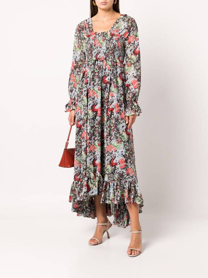 Cinq A Sept Maxi-jurk met bloemenprint Veelkleurig