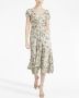 Cinq A Sept Midi-jurk met bloemenprint Beige - Thumbnail 2