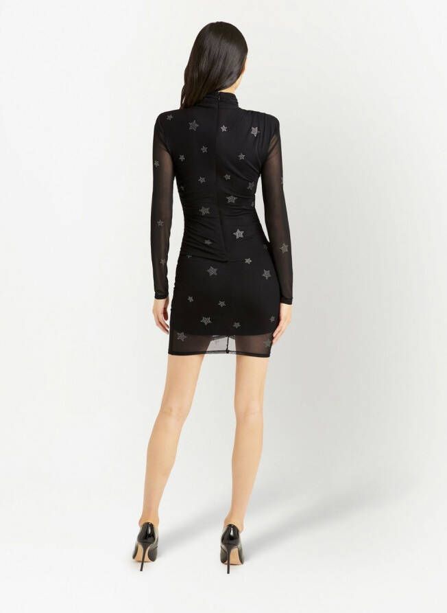 Cinq A Sept Mini-jurk met sterrenprint Zwart