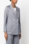 Circolo 1901 Blazer met krijtstreep Blauw - Thumbnail 3