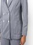Circolo 1901 Blazer met krijtstreep Blauw - Thumbnail 5