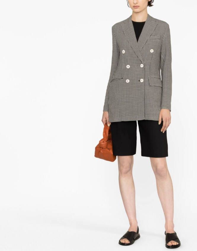 Circolo 1901 Geruite blazer Zwart
