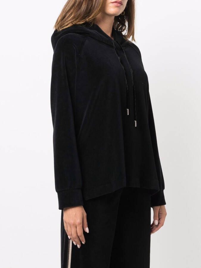 Circolo 1901 Hoodie met logopatch Zwart