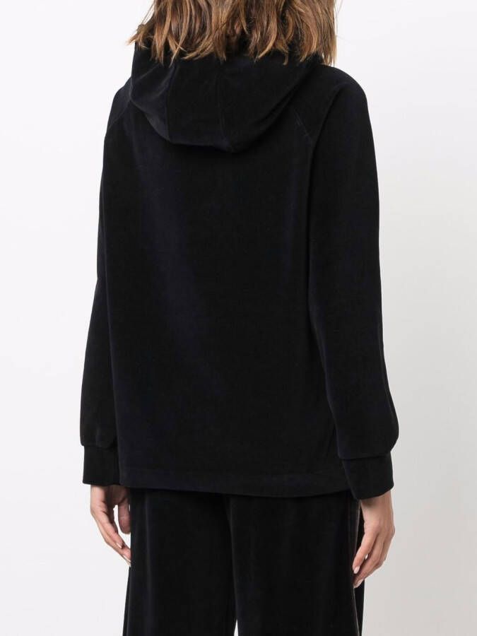 Circolo 1901 Hoodie met logopatch Zwart
