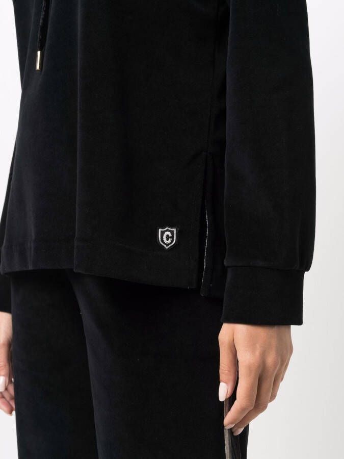 Circolo 1901 Hoodie met logopatch Zwart