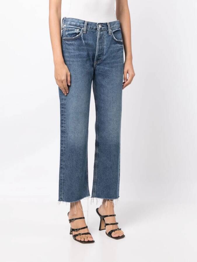 Citizens of Humanity Florence jeans met wijde pijpen Blauw