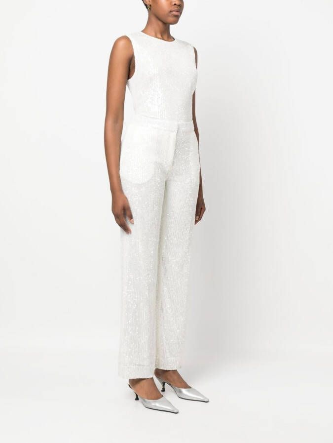 Claudie Pierlot Broek verfraaid met pailletten Wit