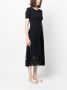 Claudie Pierlot Jurk van twee materialen Blauw - Thumbnail 3