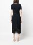 Claudie Pierlot Jurk van twee materialen Blauw - Thumbnail 4