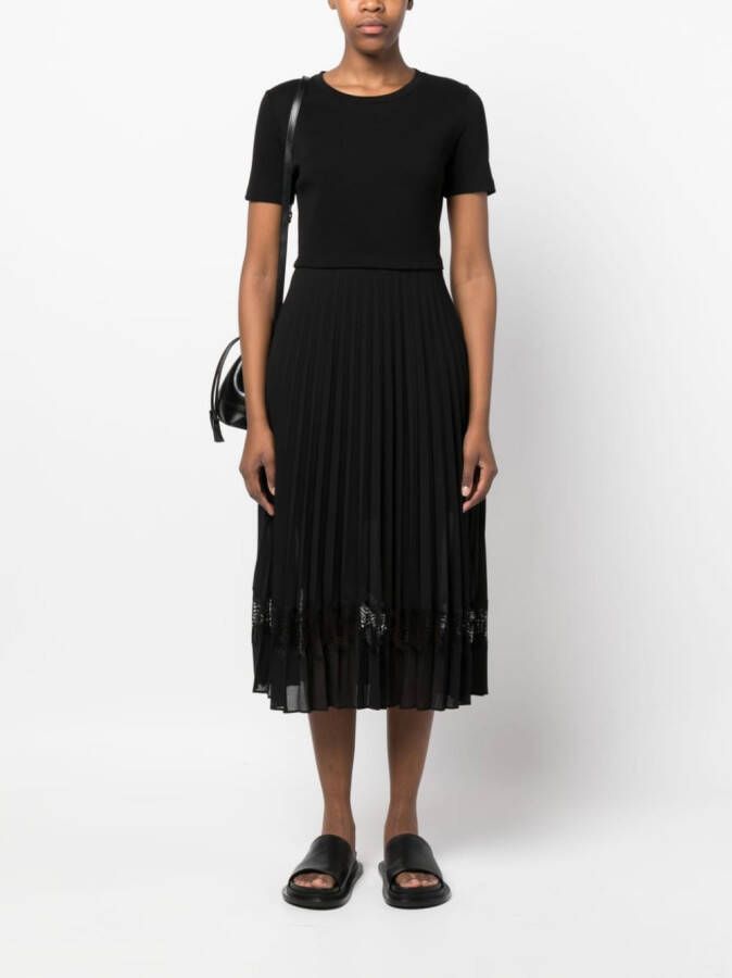 Claudie Pierlot Gedraaide midi-jurk Zwart