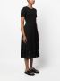 Claudie Pierlot Gedraaide midi-jurk Zwart - Thumbnail 3