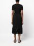 Claudie Pierlot Gedraaide midi-jurk Zwart - Thumbnail 4