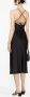 Claudie Pierlot Midi-jurk met gekruiste bandjes Zwart - Thumbnail 3
