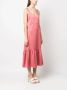 Claudie Pierlot Midi-jurk met gevlochten bandje Roze - Thumbnail 3
