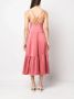 Claudie Pierlot Midi-jurk met gevlochten bandje Roze - Thumbnail 4