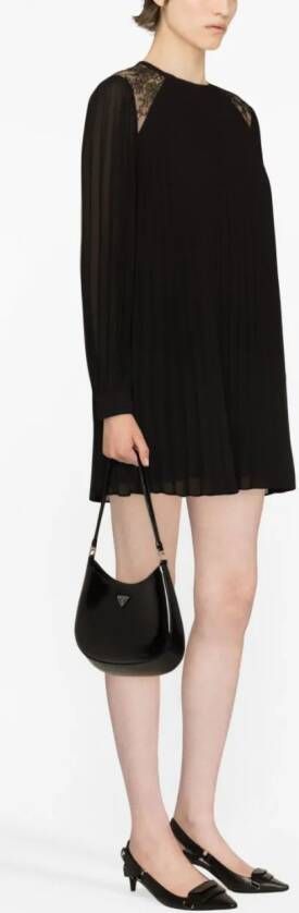 Claudie Pierlot Mini-jurk met korte mouwen Zwart