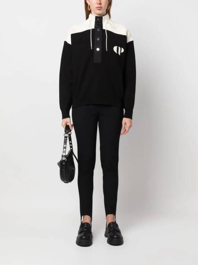 Claudie Pierlot Trui met knopenbies Zwart
