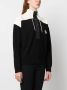Claudie Pierlot Trui met knopenbies Zwart - Thumbnail 3