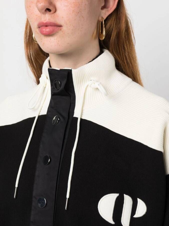 Claudie Pierlot Trui met knopenbies Zwart