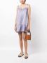 Cloe Cassandro Daisy-print strappy mini dress Paars - Thumbnail 2