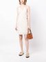 Cloe Cassandro Mouwloze mini-jurk Beige - Thumbnail 2