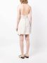 Cloe Cassandro Mouwloze mini-jurk Beige - Thumbnail 4