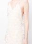 Cloe Cassandro Mouwloze mini-jurk Beige - Thumbnail 5