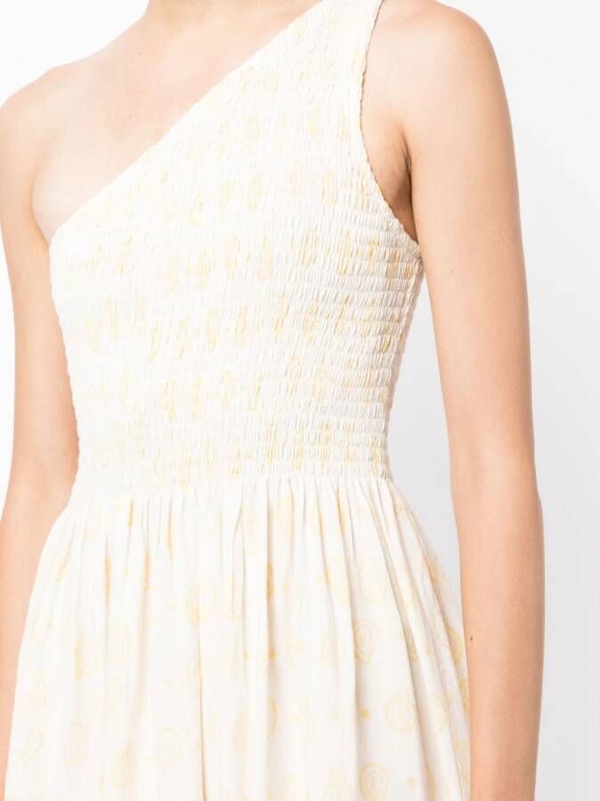 Cloe Cassandro Tara one-shoulder midi dress Wit