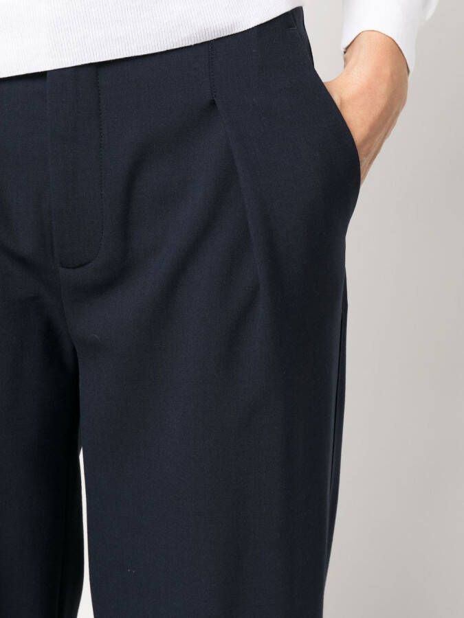 Closed Brooks broek met wijde pijpen Blauw