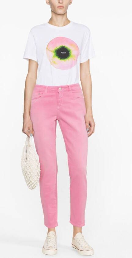 Closed Cropped jeans Roze