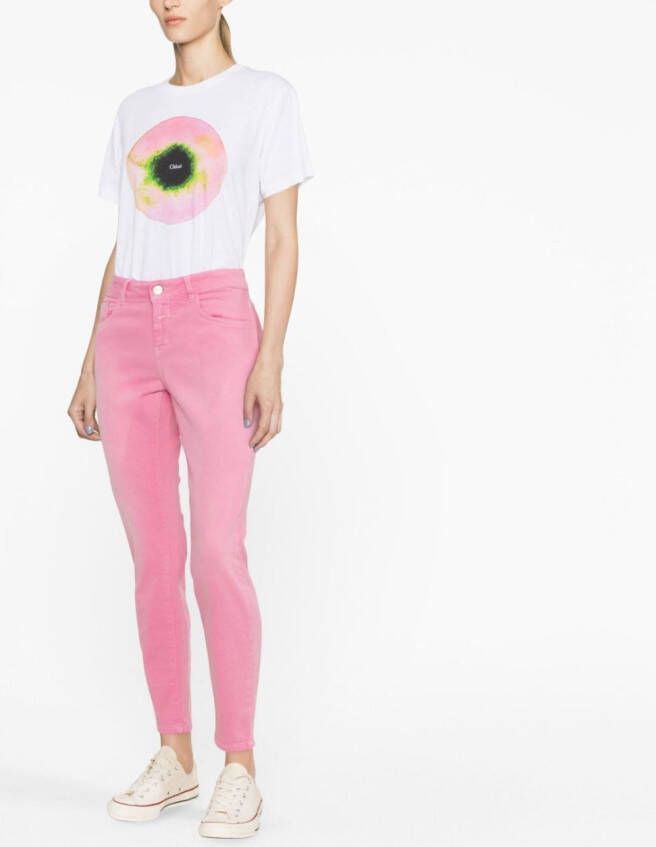 Closed Cropped jeans Roze