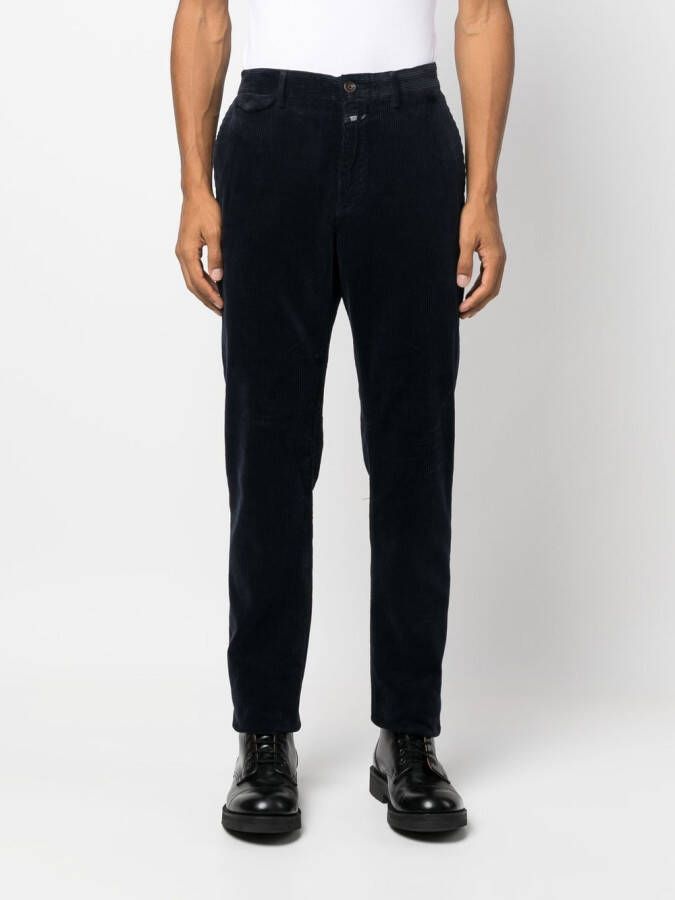 Closed Jeans met toelopende pijpen Blauw