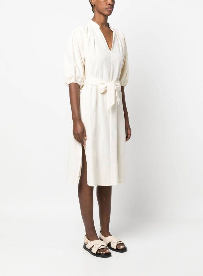 Closed Jurk met gestrikte taille Wit