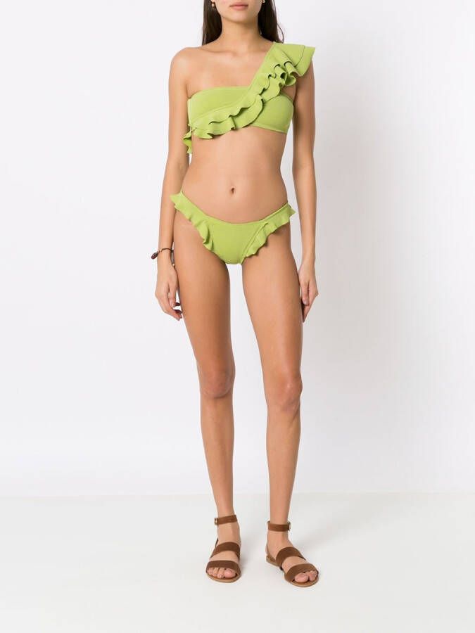 Clube Bossa Asymmetrische bikinitop Groen