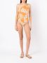 Clube Bossa Badpak met asymmetrische print Oranje - Thumbnail 2