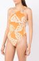 Clube Bossa Badpak met asymmetrische print Oranje - Thumbnail 3