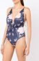 Clube Bossa Badpak met print Blauw - Thumbnail 3