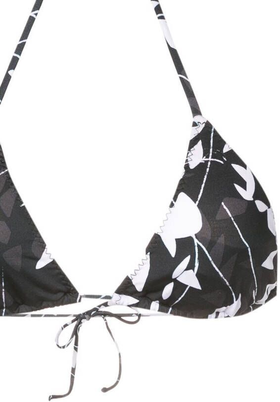Clube Bossa Bikinitop met abstract patroon Zwart