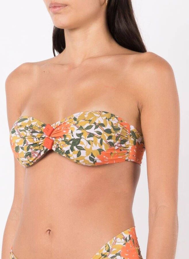 Clube Bossa Bikinitop met bloemenprint Oranje