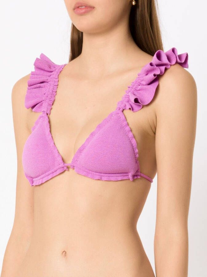 Clube Bossa Bikinitop verfraaid met ruches Roze