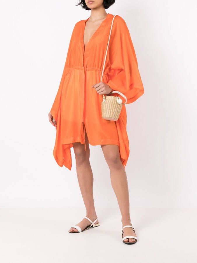 Clube Bossa Gedrapeerde jurk Oranje