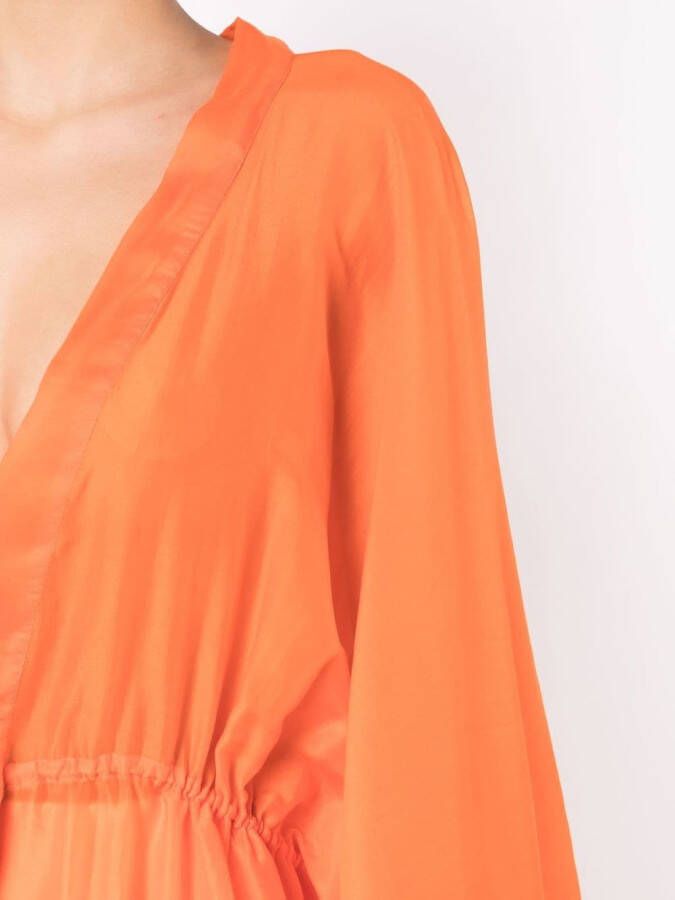 Clube Bossa Gedrapeerde jurk Oranje