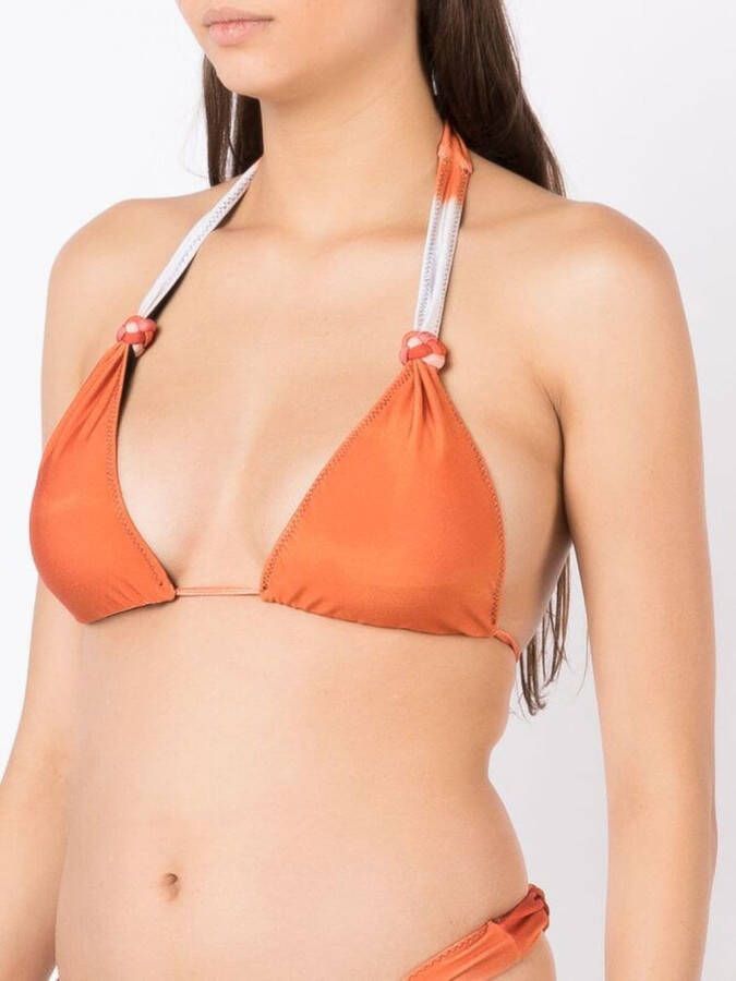 Clube Bossa Gevlochten bikinitop Oranje